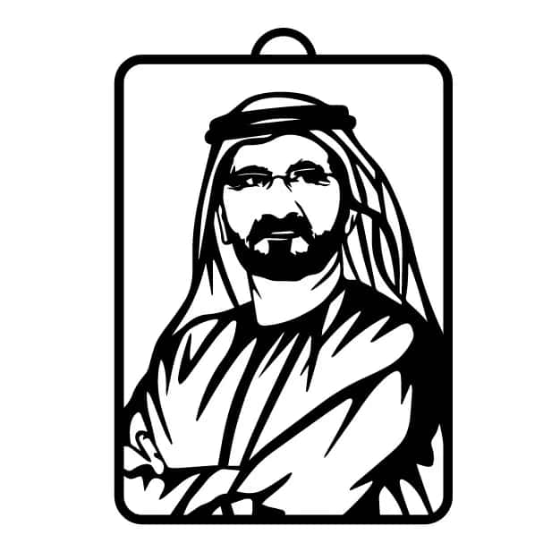 UAE Leader Car Hanging