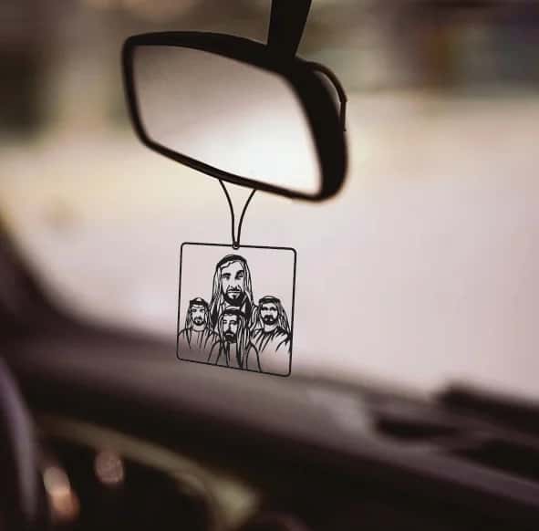 UAE Leaders Car Rearview Mirror Hanging - view 2
