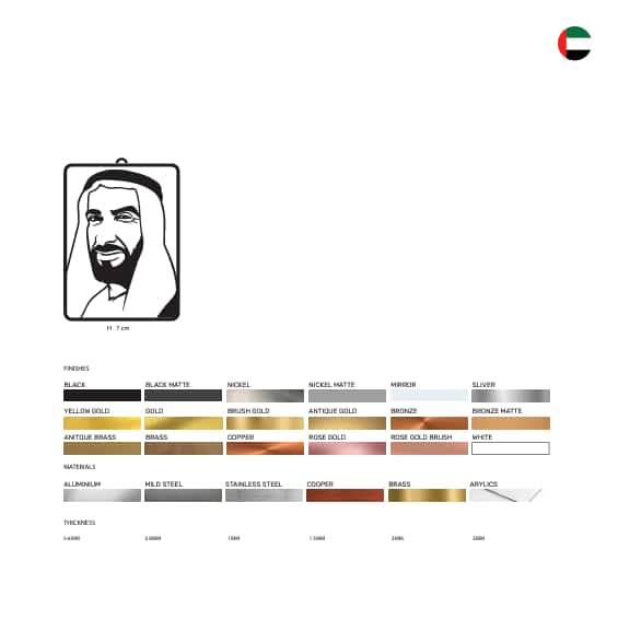 Sheikh Zayed Car Hanging thumbnail 3
