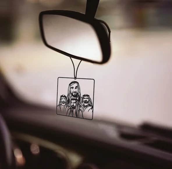 UAE Leaders Car Rearview Mirror Hanging - view 2