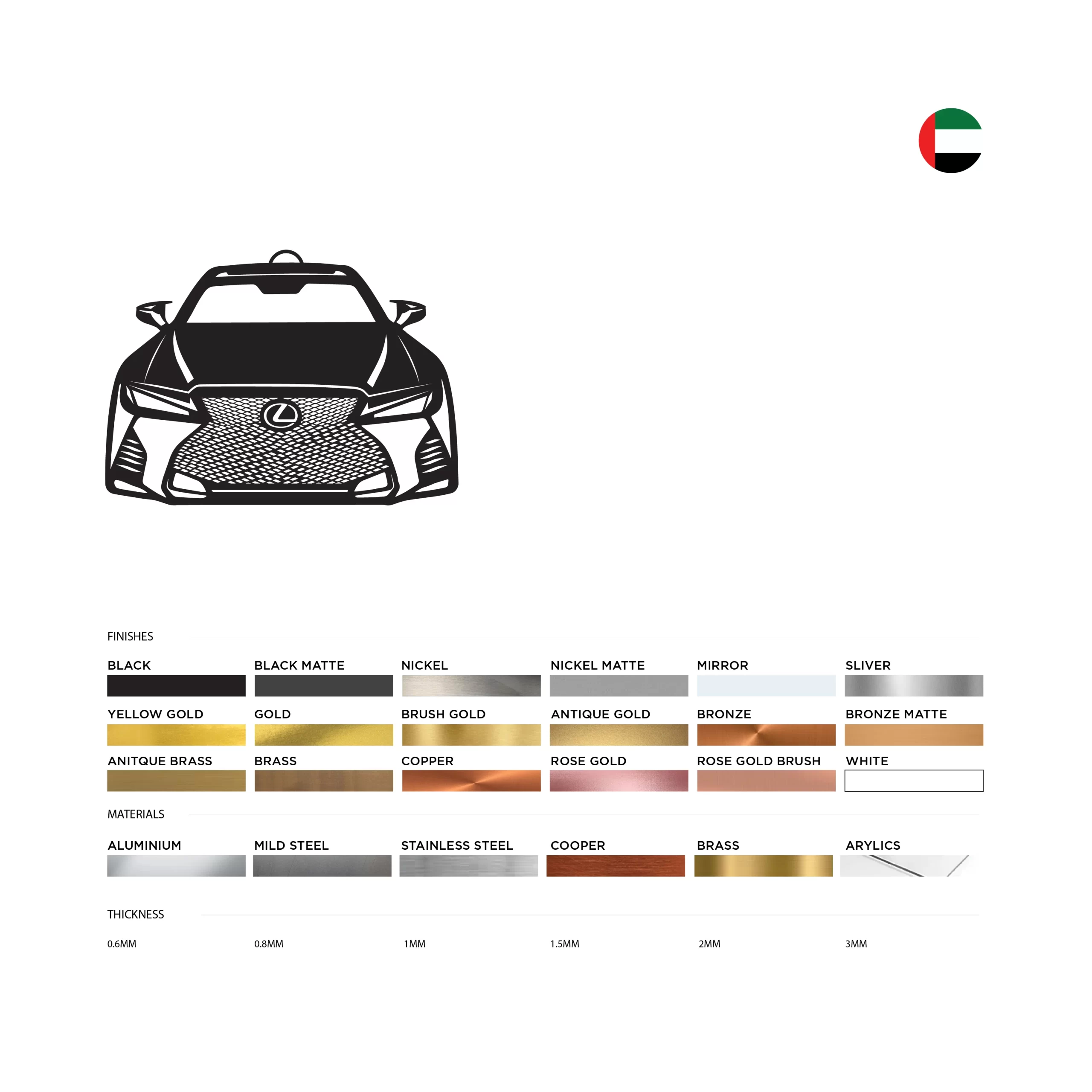 Lexus IS350 Car Hanging Ornament - view 3