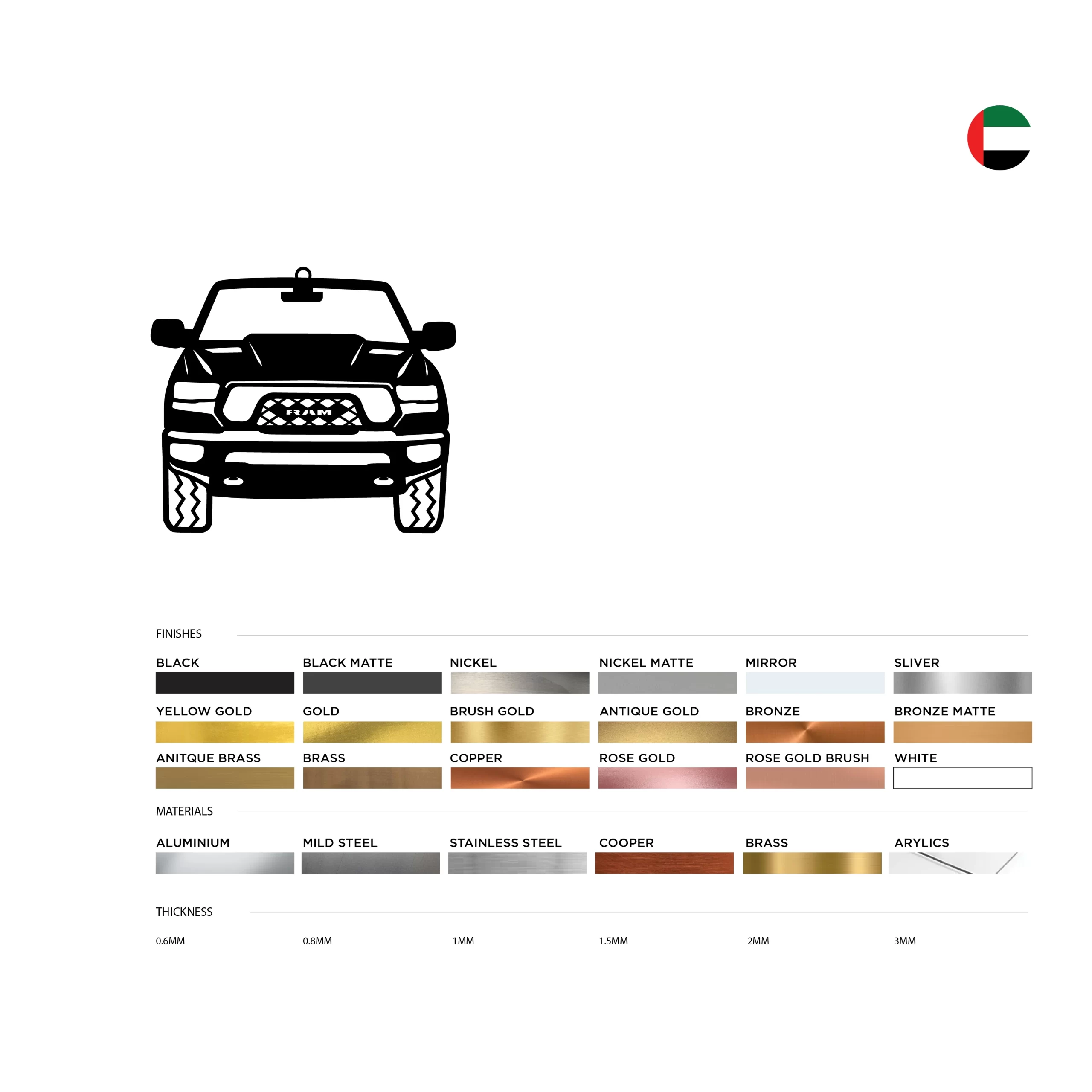 Dodge RAM Car Hanging Ornament - view 3