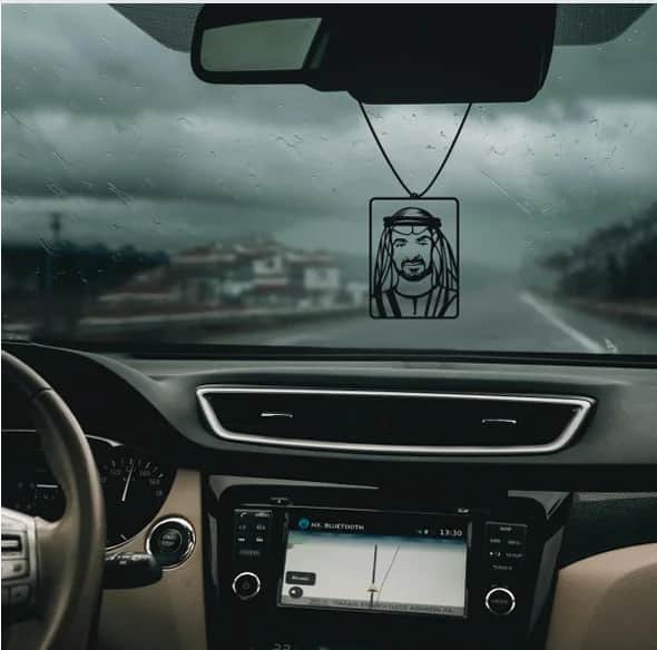 Premium Sheikh Mohammed Bin Zayed Car Hanging - view 2