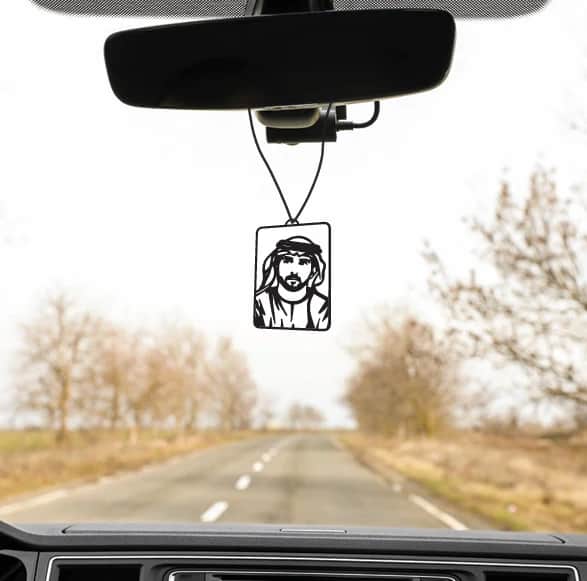 Hamdan Bin Mohammed Bin Rashid Al Maktoum – Premium Metal Car Hanging - view 3